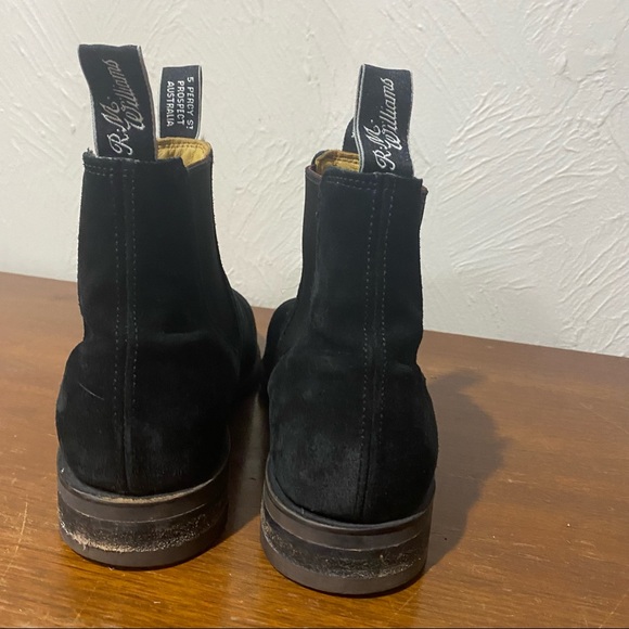 R.M Williams Comfort Craftsman Black Suede Boots US 10 - Picture 4 of 7